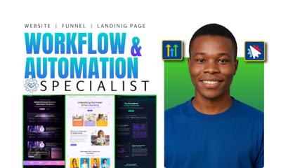 I will set up GoHighLevel workflows, automation, webhook, API integration