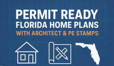 I will permit ready Florida home plans with architect and PE stamps