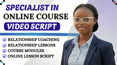 I Will Write Relationship Coaching Lessons, Course Modules, and Video Scripts