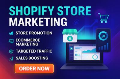 I Will Promote Your Shopify Dropshipping Store & Market Your Ecommerce Website