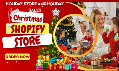 I will design Christmas Shopify Store, Christmas Dropshipping Store