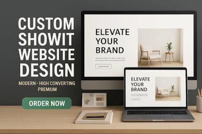 I will design a custom, modern, and high converting Showit website