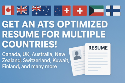 I will write USA UK Canada resumes and multilingual international CVs