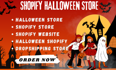 I will build a high converting Shopify website Halloween Black Friday Christmas store