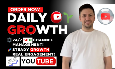 I Will Manage YouTube SEO and Promote Your Channel for Daily Organic Growth