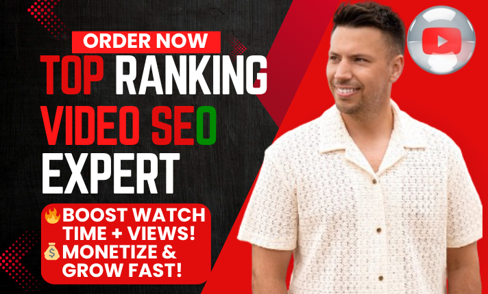 I will optimize YouTube video for top ranking, organic views, and monetization