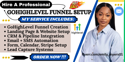 I Will Build Your GoHighLevel Sales Funnel, Website, and Automation System