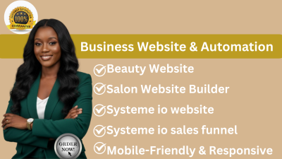 I will setup Systeme.io sales funnel for spa, salon, and beauty website automation