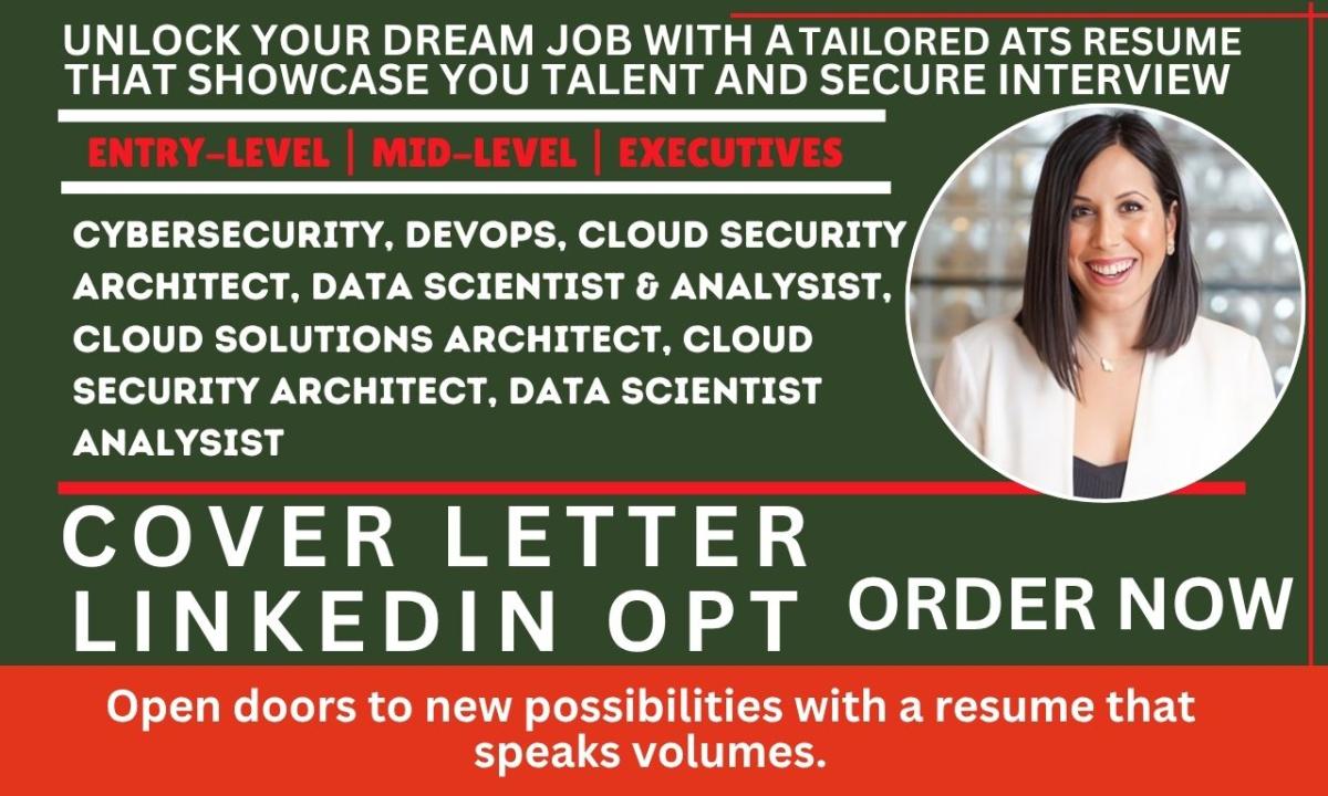 I will write Cloud Engineer AWS Azure GCP DevOps Cloud Security ATS Resume 24hrs