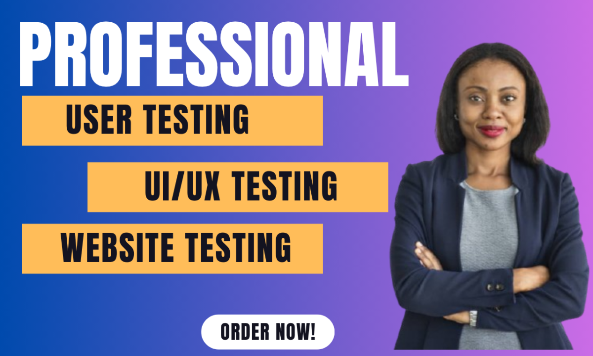 I will do user testing website review app testing UI UX testing iOS Android testing
