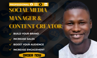 I Will Be Your Social Media Manager, Brand Social Media Manager, and Content Creator