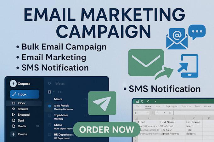 I Will Run a Targeted Email and SMS Campaign to Grow Your Subscriber Base