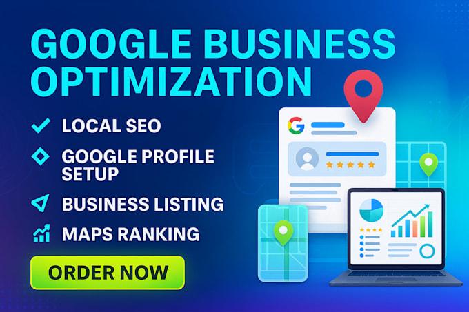 I Will Optimize Your Google My Business Profile (GMB) Maps Ranking Listing for Local SEO