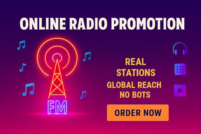 I Will Promote Your Music on Real Popular FM Online Radio Stations Worldwide