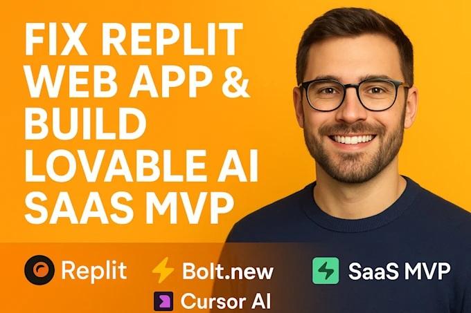 I will create custom lovable app Replit web app Lovable AI website Replit v0 bolt new