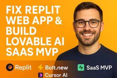 I will create custom lovable app Replit web app Lovable AI website Replit v0 bolt new