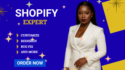 I will design pizza website cbd store, luxury streetwear pagefly and shopify