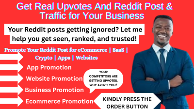 Do Reddit Post Upvote for SaaS Business, E-commerce Website, Crypto Token Marketing