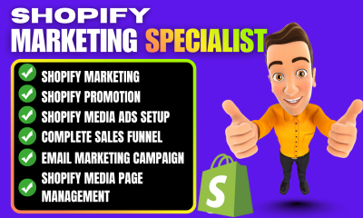 I will an agency will Shopify website design and redesign create Shopify eCommerce expert