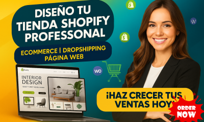 Diseño de Tienda Shopify, Sitio Web, Ecommerce Dropshipping y Página Web Navideña