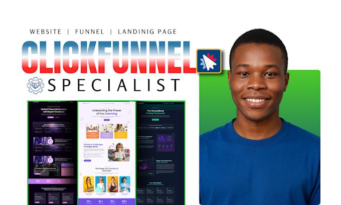 I will build ClickFunnel Website, High Ticket Converting Sales Funnel, GHL