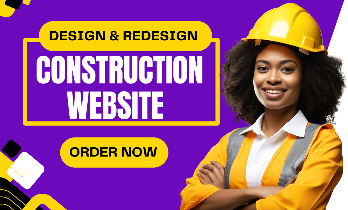 I will design construction website renovation remodeling wordpress construction website