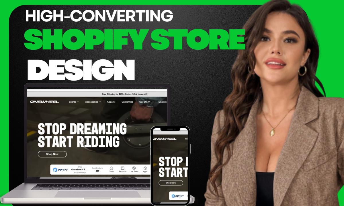 I Will Build Shopify Website, Design or Redesign Shopify Store, Dropshipping Store