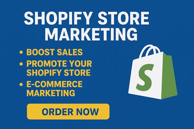 I Will Boost Shopify Sales, Promote Store SEO & Ecommerce Marketing for Website Traffic