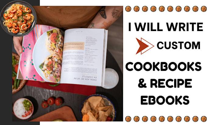 I will design and format professional cookbooks, recipe books, and cookbook writing