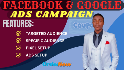 I will setup Facebook and Google Ads Campaign plus Management