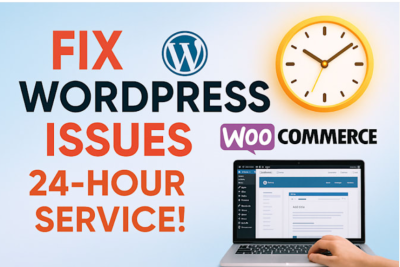 Urgently Troubleshoot, Fix, and Repair WordPress Website Errors – 24hrs