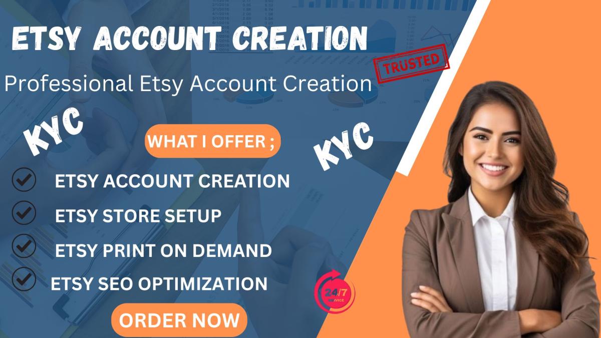 I will do Etsy account creation and seller shop setup for all countries