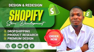 I Will Design and Redesign Shopify Store | Shopify Dropshipping Store Expert