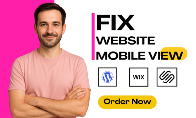 I Will Fix Website Mobile Responsiveness of Your Wix, Squarespace, and WordPress Website