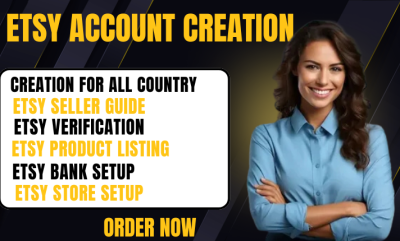 I will open etsy seller account, etsy store setup, etsy verification