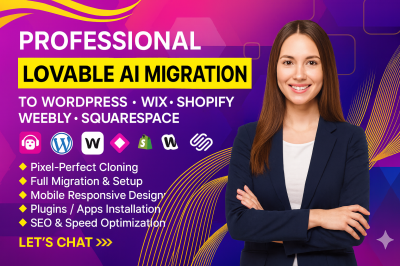 I Will Clone, Migrate, or Fix Your Lovable AI Website to WordPress, Weebly, Shopify, or Wix