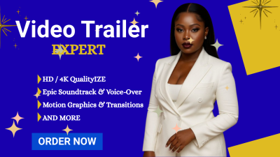 I will design magazine promo 3D book trailer cinematic teaser game and YouTube intro