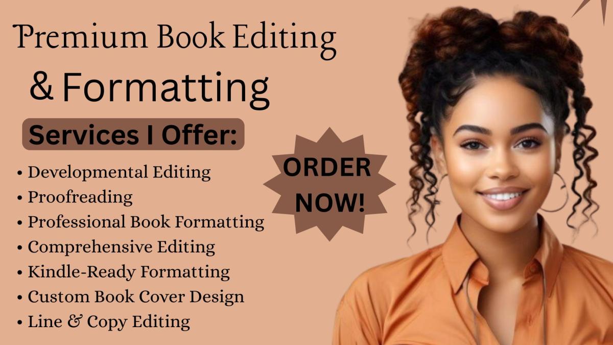I will be your book editor and proofreader