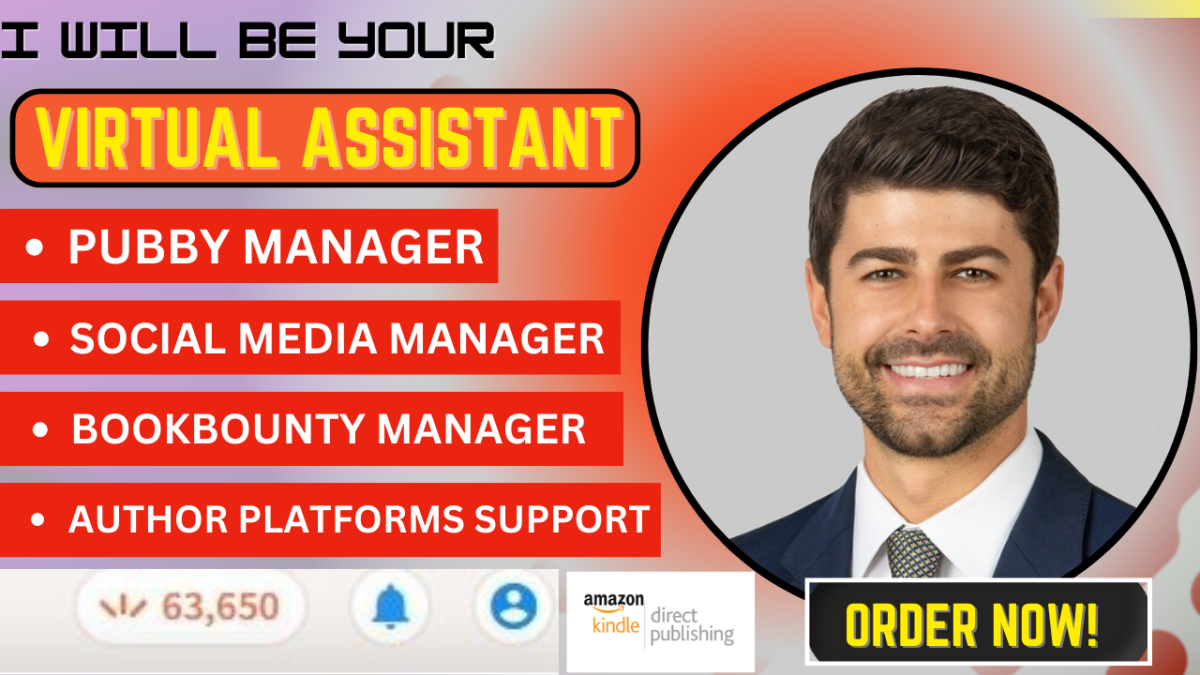 I will be your virtual assistant to manage Pubby and BookBounty