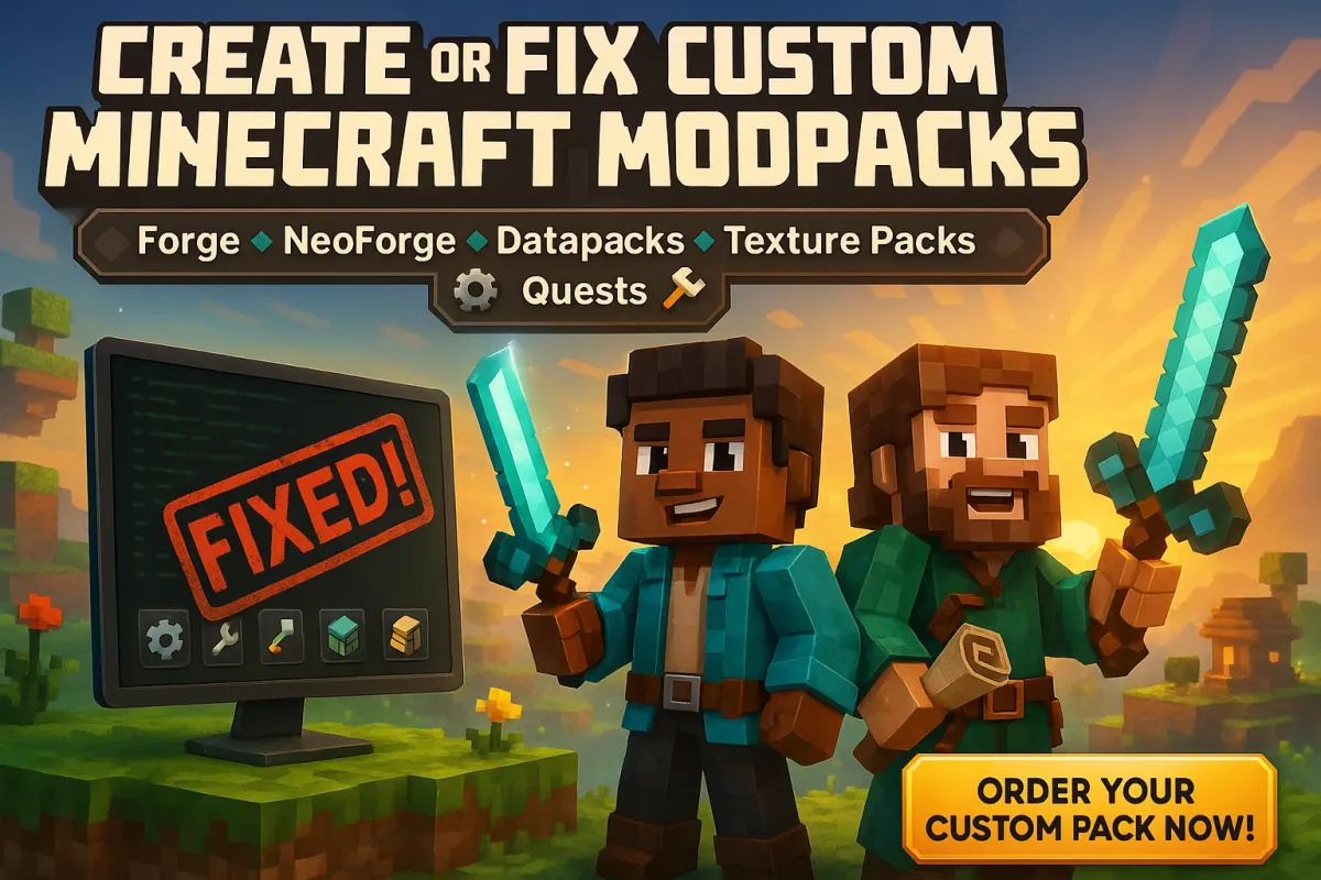 I will optimize modpack minecraft datapack development fabric modpack resource pack