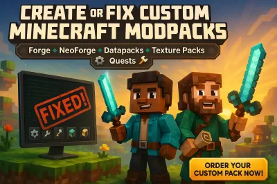 I will optimize modpack minecraft datapack development fabric modpack resource pack