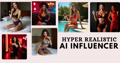 I will create a custom realistic AI influencer OnlyFans model using LoRA Leonardo