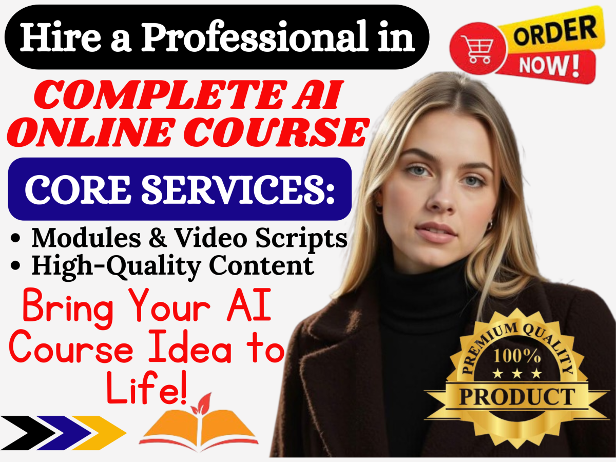 I Will Create a Complete AI Technology Online Course with Modules and Video Scripts