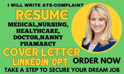 I will craft medical resume, healthcare, nursing, doctor, registered, CV