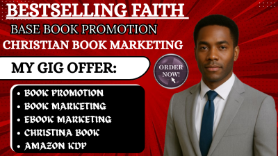 I will do bestselling faith based book promotion, amazon kdp christian book marketing
