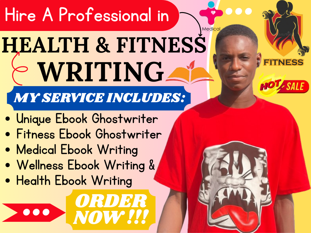 I will create impactful health, fitness, and medical ebooks with expert ghostwriting