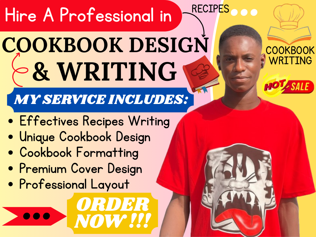I will create your cookbook recipe, design, and format as your personal cookbook writer