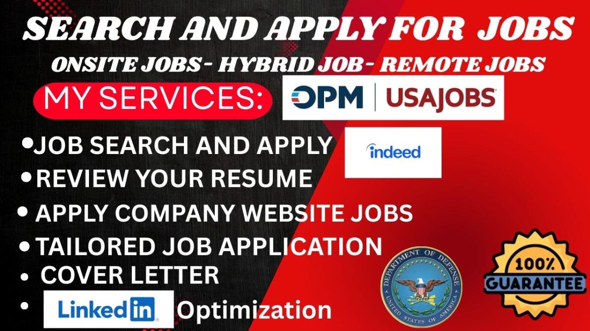 I will search and apply for jobs | Job application | Remote job search as reverse recruiter