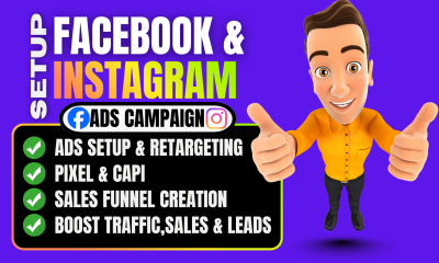 I will create and setup Facebook and Instagram Ads Campaign