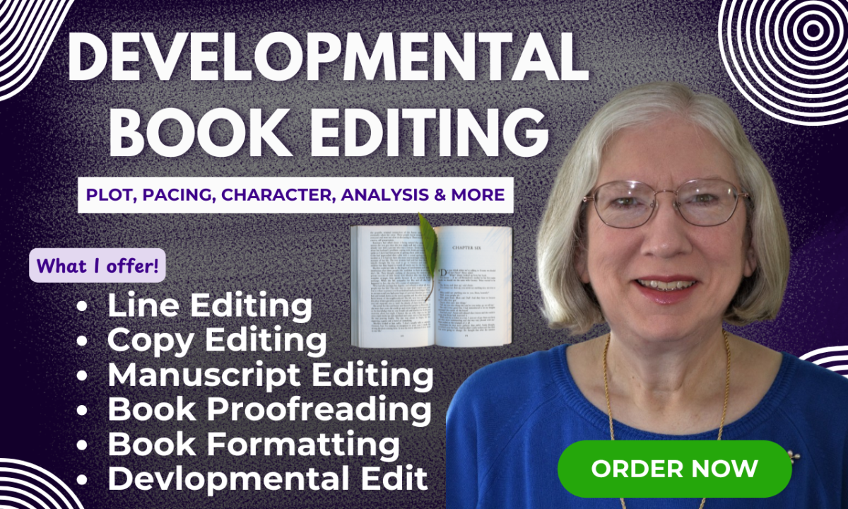 I will expertly do developmental edit for your fiction novel or book